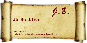 Jó Bettina névjegykártya